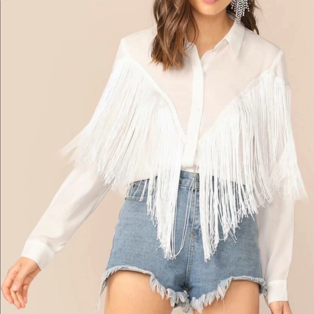 🆕 Fringe Trim Shirt